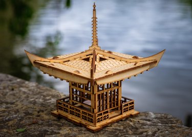 Laser Cut Japanese Pagoda Lantern Kit