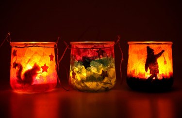 Crepe Paper Jar Lantern Kit