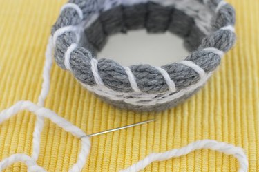 This technique is an uncomplicated way to be introduced to the art of basket weaving.