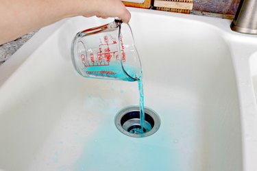 freshen stinky drains with mouthwash