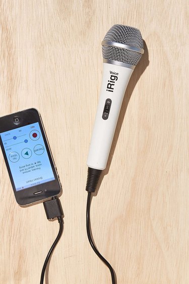 Create a fun and entertaining karaoke night at home with the iRig karaoke microphone.