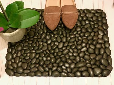 DIY Pebble Welcome Mat