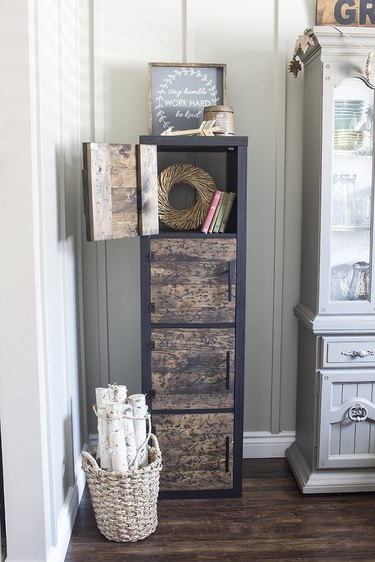 rustic cube shelves