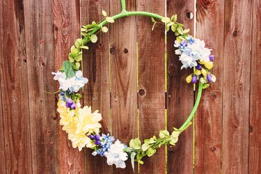 hula hoop wreath