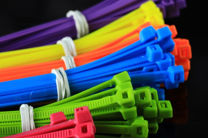 colored zip ties