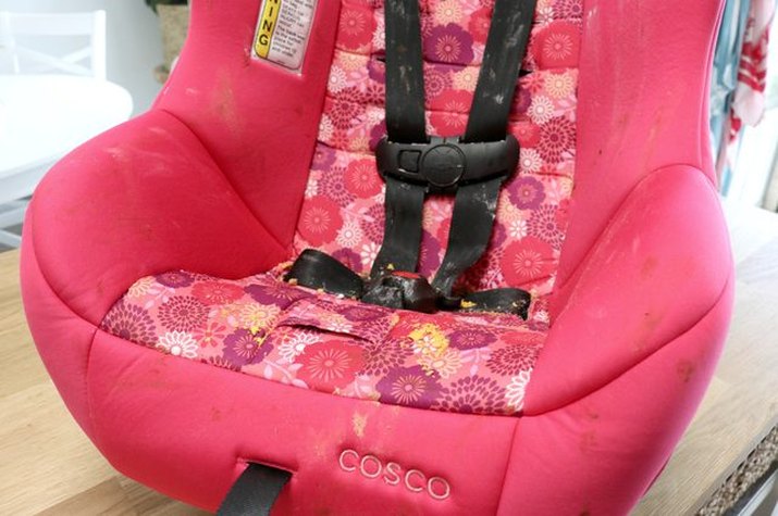 Dirty car seat