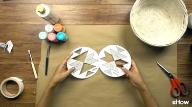 Cutting stencils for DIY desert-style baskets.