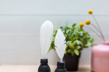 How to Make Feather Candles