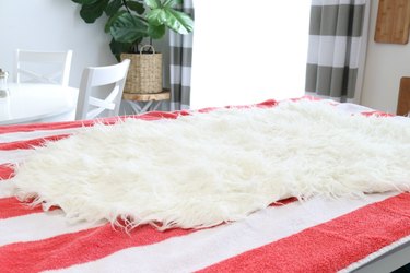 how to clean a faux sheepskin rug