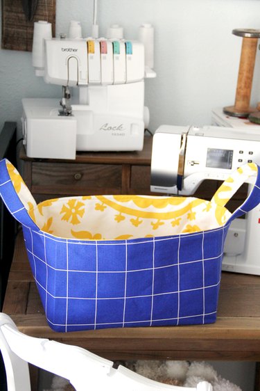 Free fabric basket sewing pattern