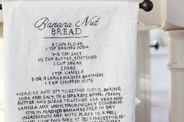 Recipe Towel Art