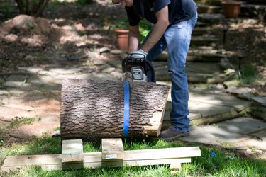 Cut the final height of the table.