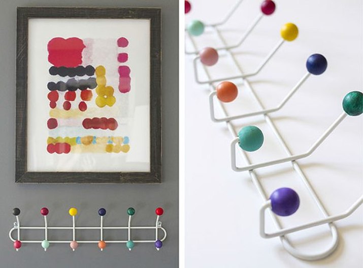 Eames hook rack