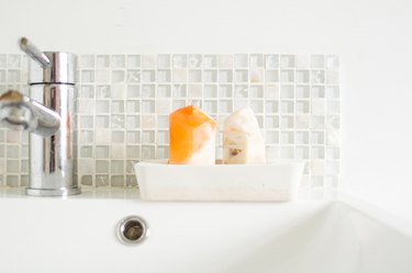 Two Tone Concrete Soap Dish