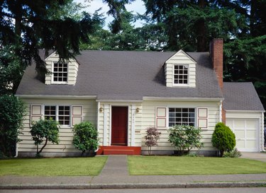 Two story home, exterior view