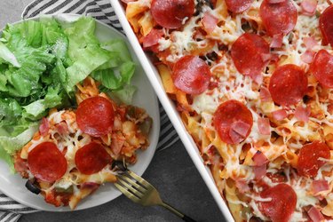 Pizza casserole recipe