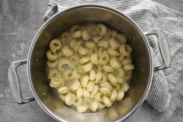 Cook the tortellini