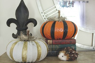 finished dryer vent pumpkins