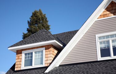 Exterior of house with dormer