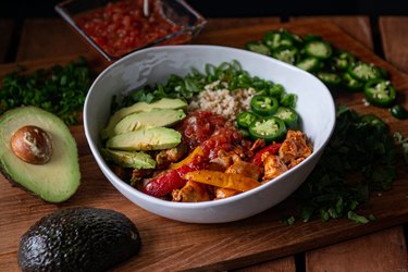 Chicken Cauliflower Taco Bowl Recipe