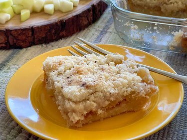 finished zucchini cobbler