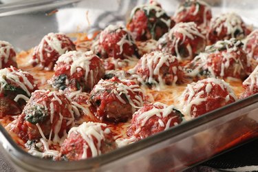 Baked Parmesan turkey meatballs