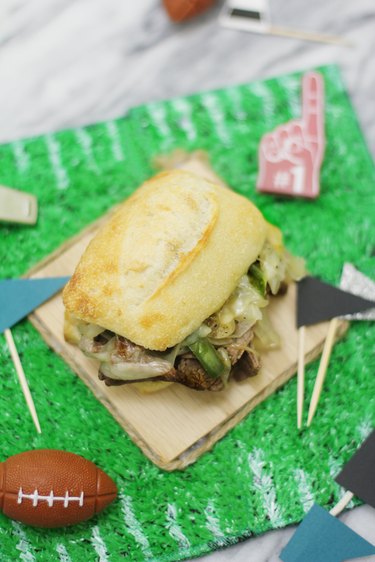 Philly cheese steak slider