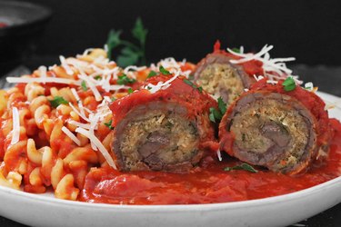 Beef braciole steak