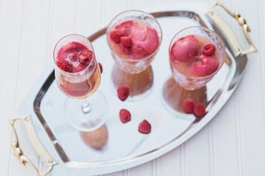 How to Make Raspberry Sorbetto Bellinis (& Mini Mocktails)