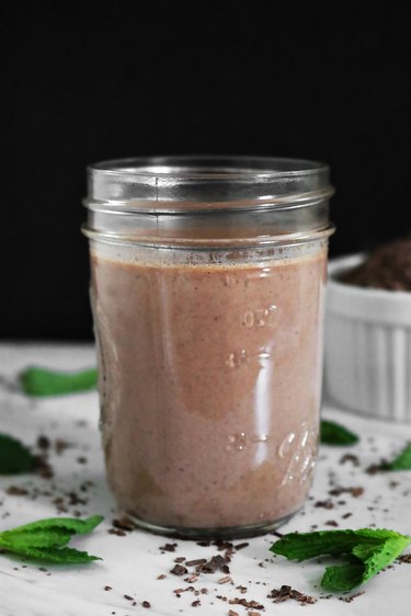 Peppermint mocha coffee creamer