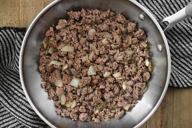 Cook ground beef