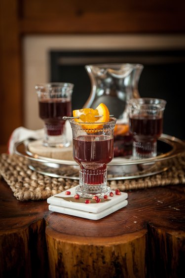 Orange Pomegranate Holiday Sangria Tutorial