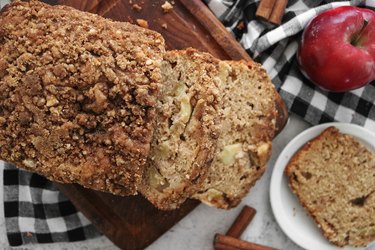 Homemade apple pie bread