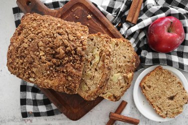 Homemade apple pie bread