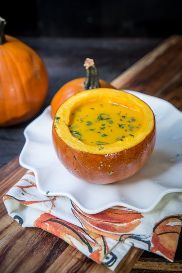 How to Serve Soup in a Pumpkin