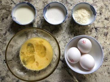 Whisk eggs