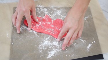 Kneading slime dough