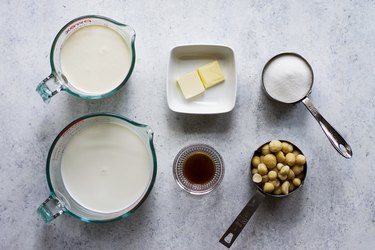 Homemade Macadamia Nut Ice Cream