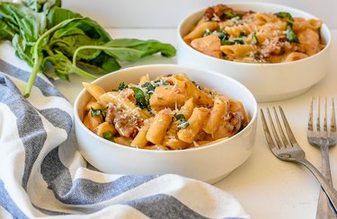 one pot creamy tomato basil pasta