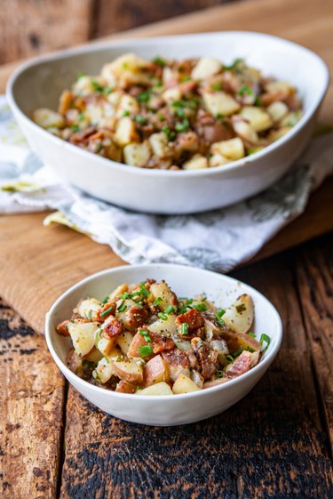 Finished German potato salad