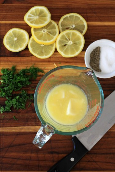 ingredients for dill butter