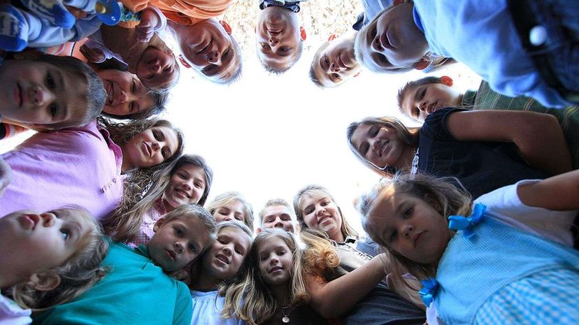 At the time of the photo, the Bates family of Lake City, Tennessee, had 18 kids. They now have 19. James Ambler / Barcroft USA / Getty Images